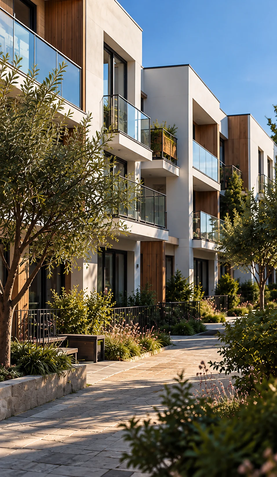 Modern villa i Spanien med nycklar i förgrunden